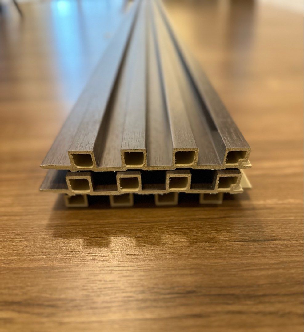 WPC Fluted Wall Panel (Category: Wall Decor) located in Makati City. Submitted by dean_tn (Listing ID 1308366874, Image 3). Description: Up for sale brand new WPC fluted wall panel — walnut Dimension: 207cm x 15 cm x17mm PM if interested!.