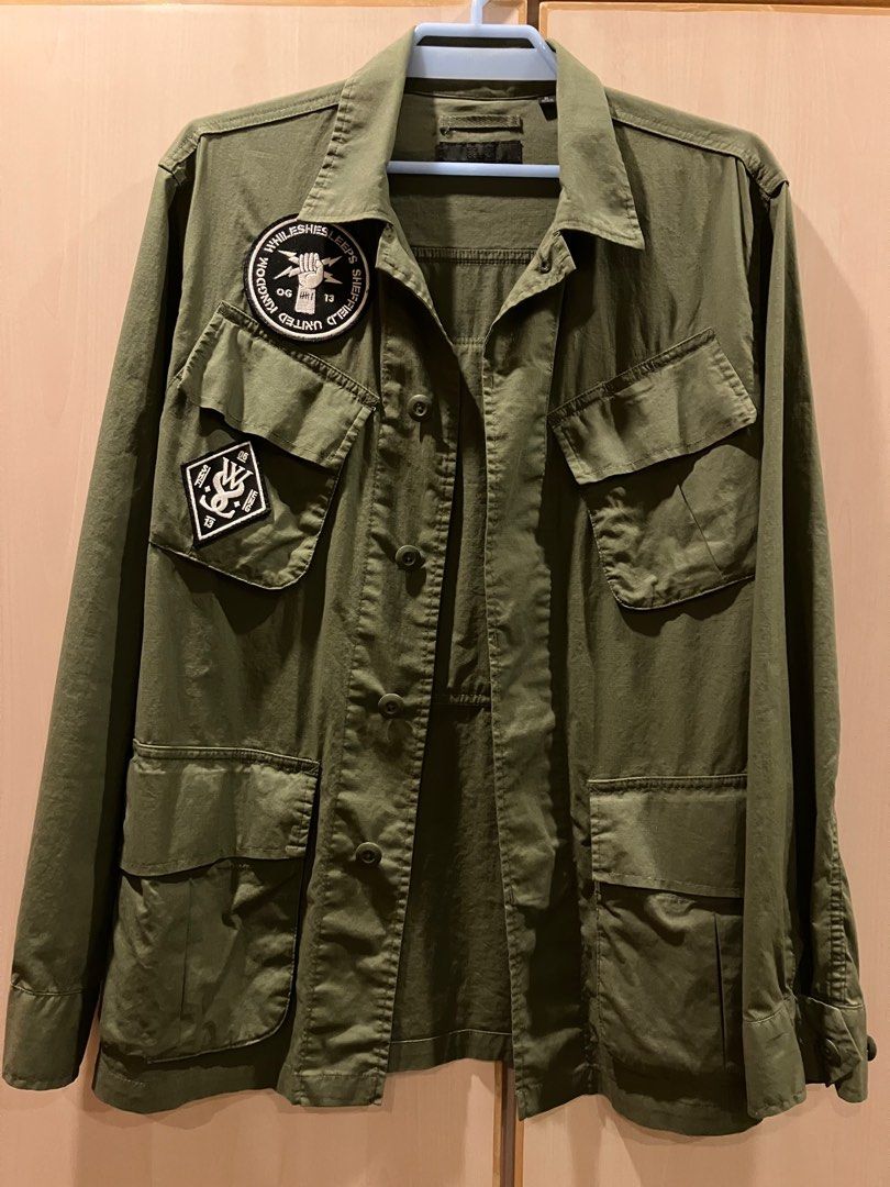 FREE Doorstep Delivery WTS Brand New Deadstock 1 of 1 Custom While She Sleeps Sleeps Brothers Sleeps Society Uniqlo Military Jacket Outerwear