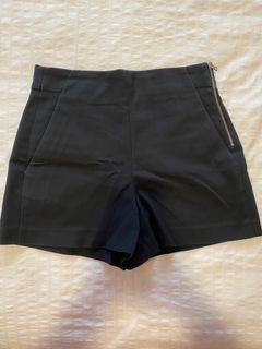 Zara Black High Waist Bermuda Shorts