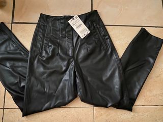 Zara faux leather trouser