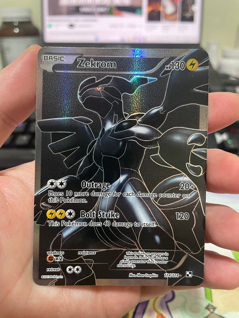 Zekrom (114/114) - Black & White 1: Base Set, Hobbies & Toys, Toys & Games  on Carousell