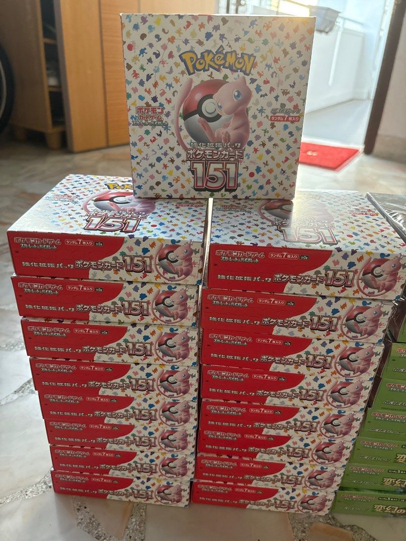 japanese 151 booster box price Pokemon Japanese 151 Booster Box Sealed Case - (12 booster boxes) main image 1