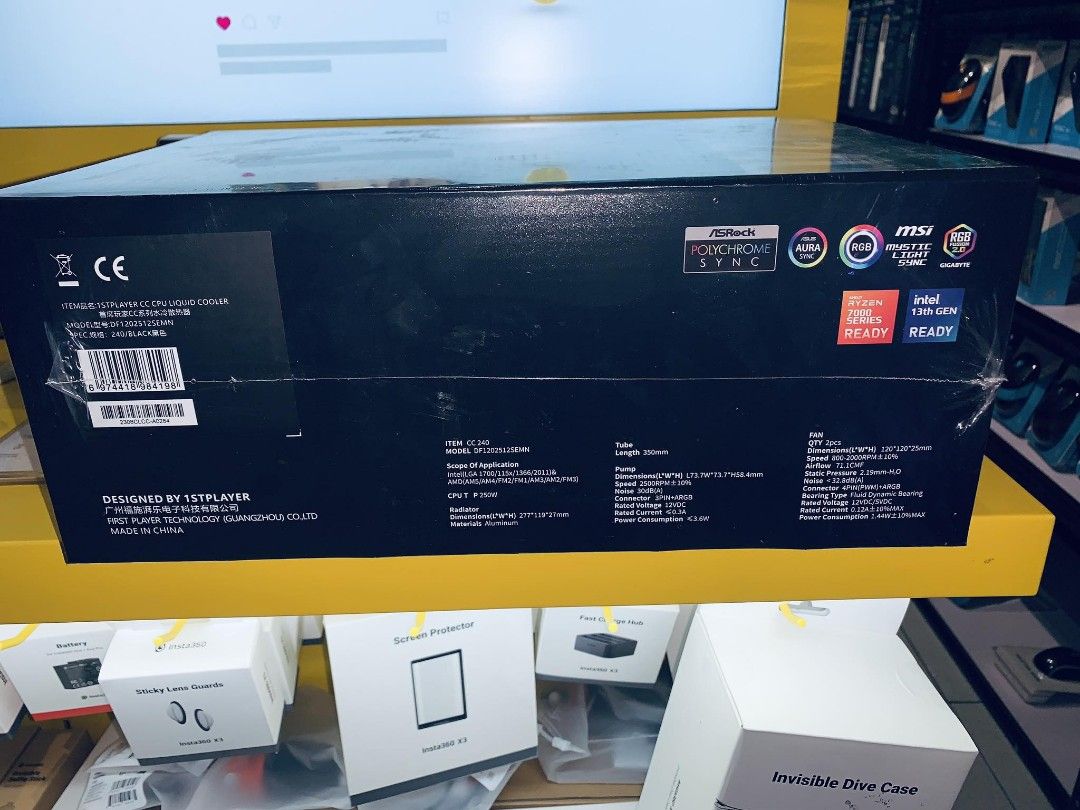 1STPLAYER CC240 ARGB CPU AIO Liquid Cooler with Temperature Display Black (Category: Computer Parts) located in Makati City. Submitted by slaccessoriesshop (Listing ID 1308560416, Image 2). Description: 1STPLAYER CC240 ARGB CPU AIO Liquid Cooler with Temperature Display Black ✅ 𝙊𝙍𝘿𝙀𝙍 𝙉𝙊𝙒 ‼️ ✅ 𝙎𝘼𝙈𝙀-𝘿𝘼𝙔 𝘿𝙀𝙇𝙄𝙑𝙀𝙍𝙔 ✅ 𝙒𝙚 𝙞𝙨𝙨𝙪𝙚 𝙎𝘼𝙇𝙀𝙎 𝙄𝙉𝙑𝙊𝙄𝘾𝙀 & 𝙒𝙖𝙧𝙧𝙖𝙣𝙩𝙮 𝙍𝙚𝙘𝙚𝙞𝙥𝙩 ✅ 𝙒𝙚 𝘼𝙘𝙘𝙚𝙥𝙩 𝘽𝙐𝙇𝙆 𝙊𝙍𝘿𝙀