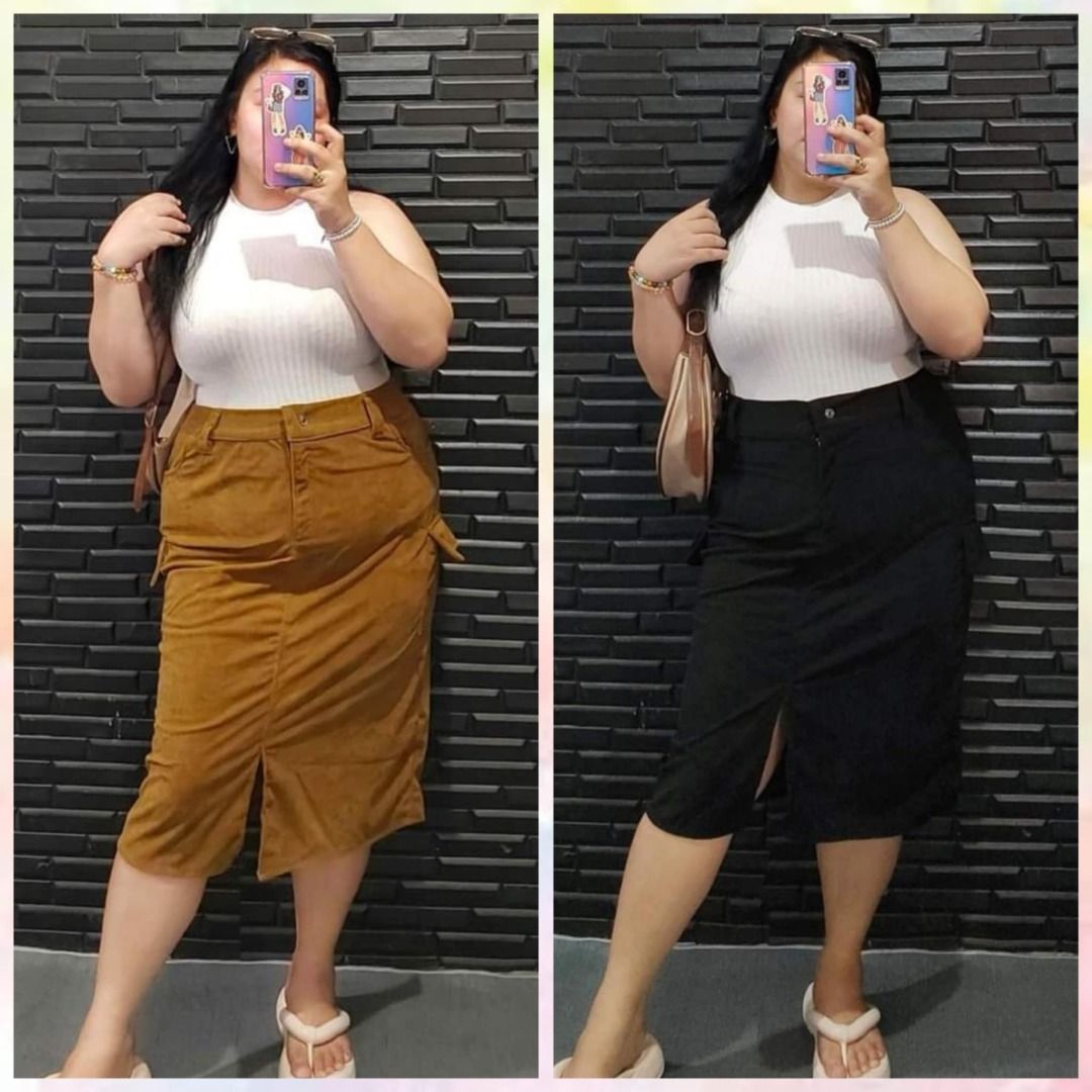 Cargo skirt plus size top