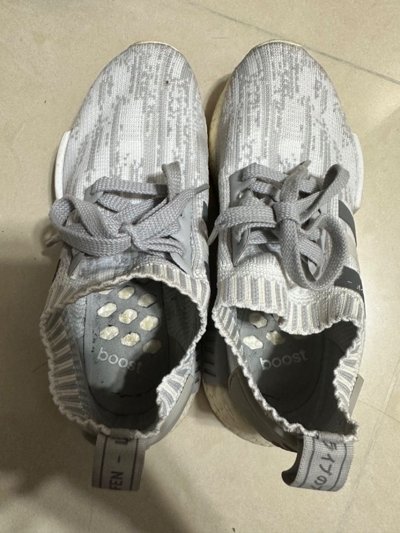 ] Adidas NMD R1 Glitch Camo Grey Women's Sneaker , , ,  - Carousell