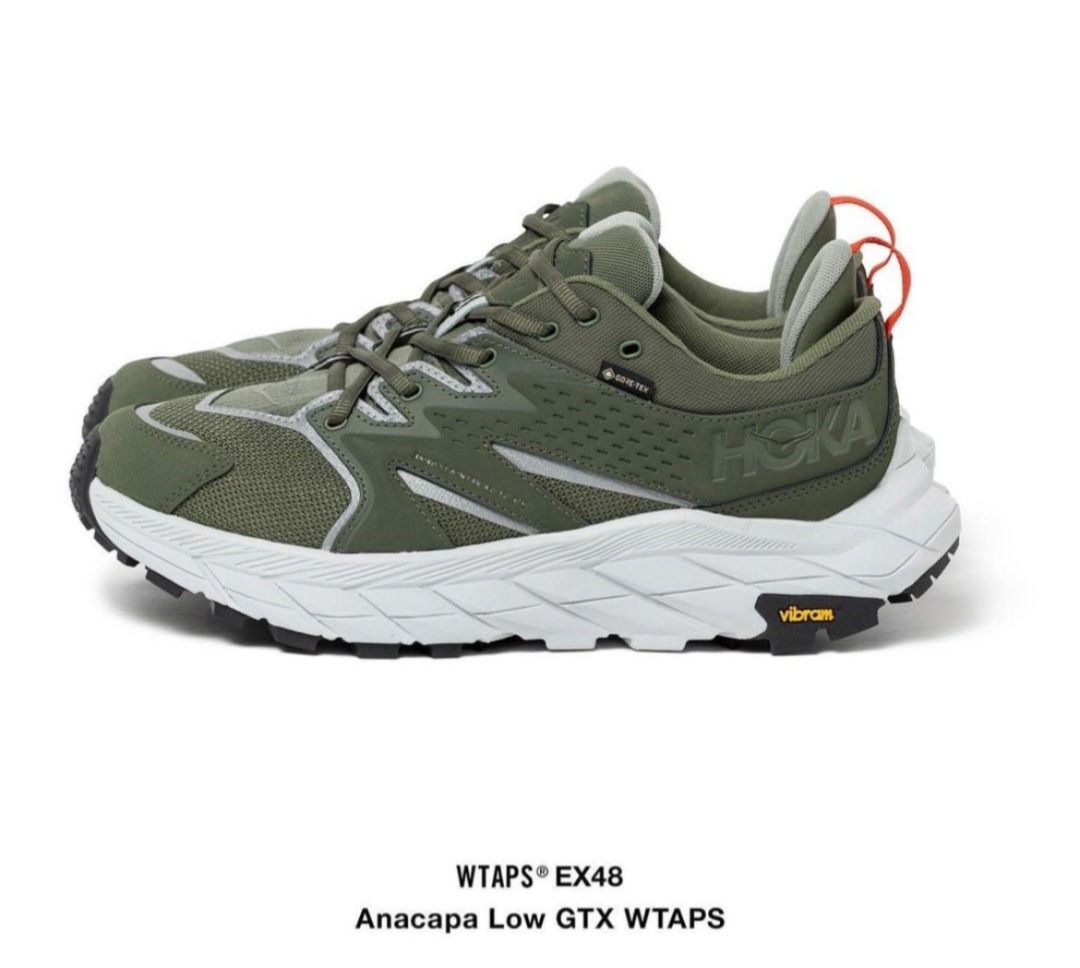 現貨Wtaps x Hoka Anacapa Low GTX Gore-Tex Low olive US 9 官網有單 