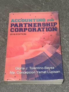 Accounting for Partnership and Corporation