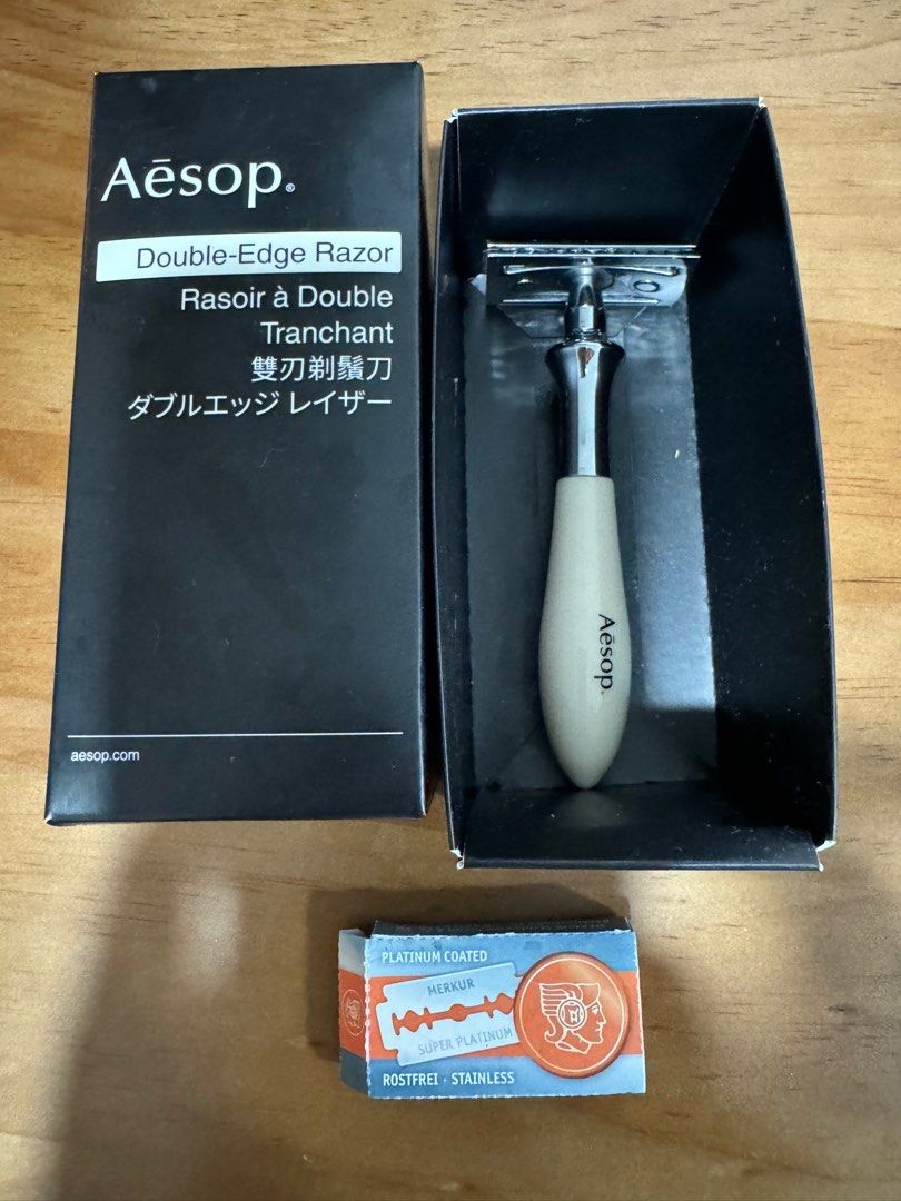 Aesop ダブルエッジレイザー（イソップ」の両刃シェーバーで