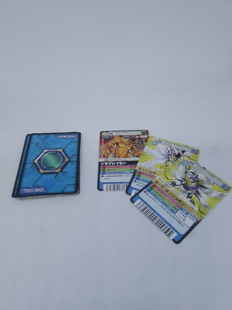Assorted Digimon Cards (Category: Raw Singles) located in Paranaque City. Submitted by mr.gabs_hobbies (Listing ID 1308605006, Image 1). Description: Contain 17 cards (Greymon, Angewomon and MagnaAngemon included) DM if interested / payment via Gcash / Delivery available care of buyer.