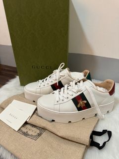 Authentic Gucci Bee Platforms Shoes