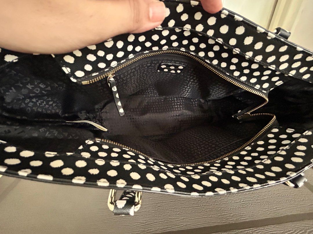 Authentic Kate Spade Bag (Category: Tote Bags) located in Cavite. Submitted by samprelovedstuff (Listing ID 1308532190, Image 3). Description: - original - used 3x - minor scratches on the bag’s feet as seen on the picture .