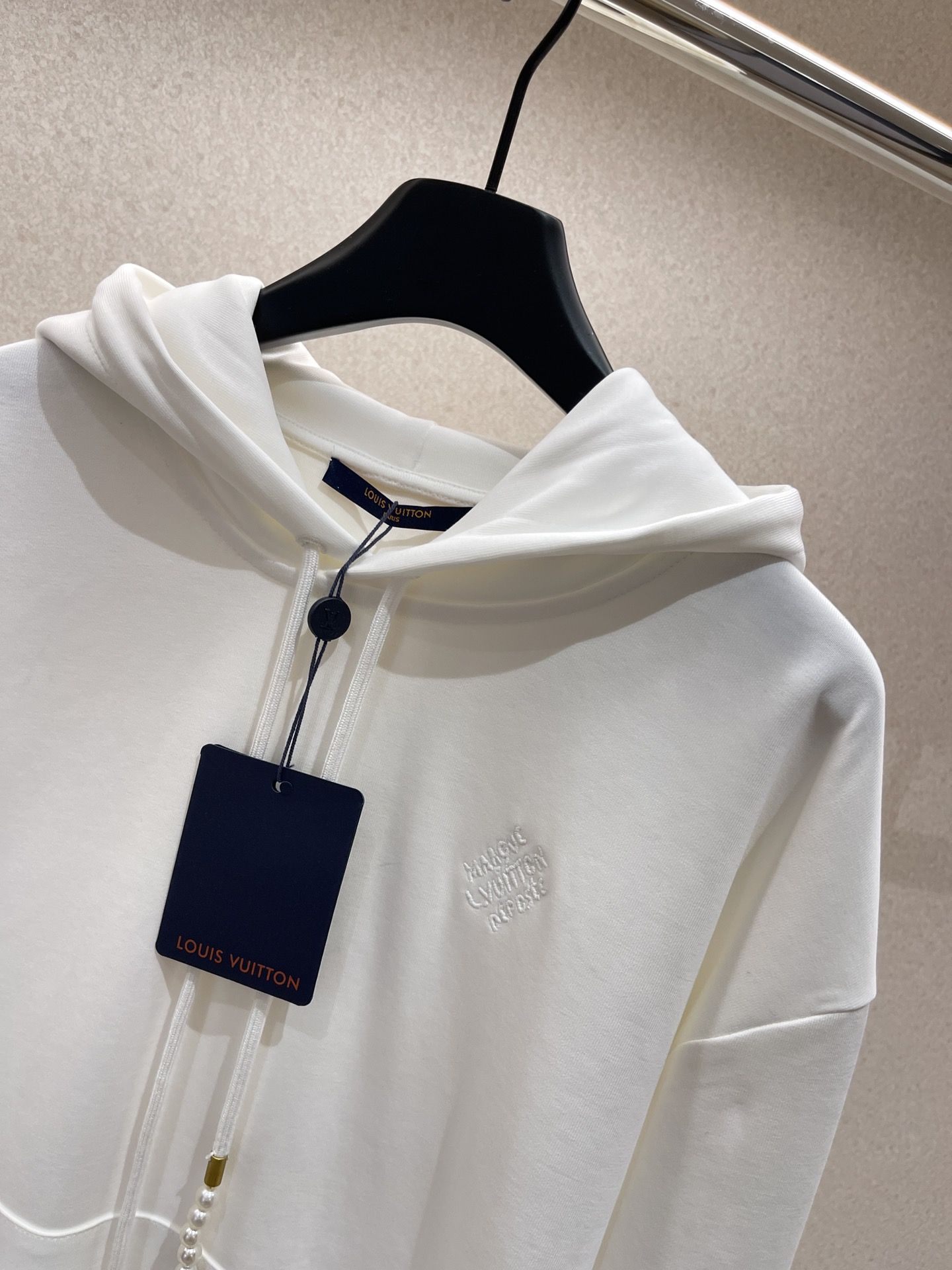 Authentic lv dove feather white sweatshirt Men s Fashion Tops Sets Hoodies on Carousell