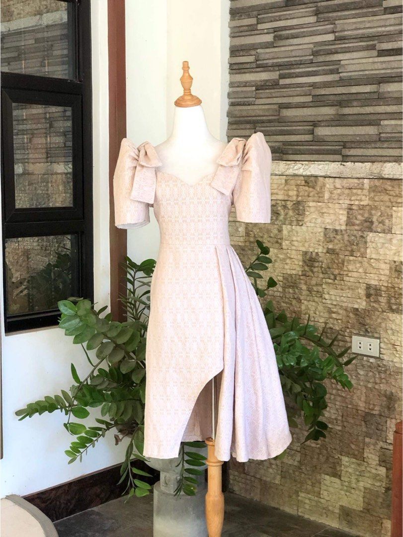 Graduation dress beige sales