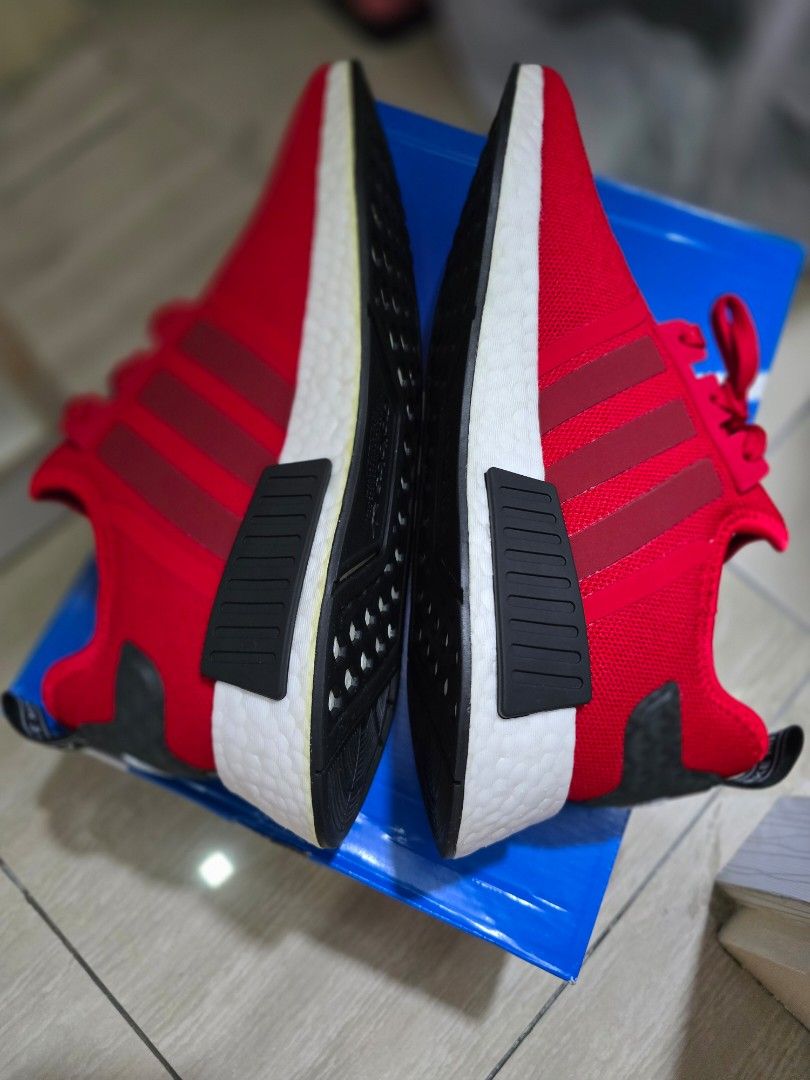 Brand New Adidas ORIGINALS NMD R1 Shoes Men Red GY7366 UK8.5, Men's  Fashion, Footwear, Casual shoes on Carousell