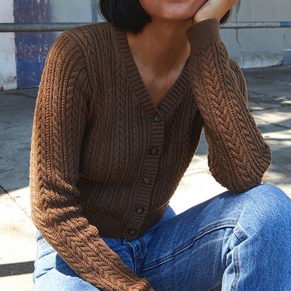 Brandy melville knit cardigan online