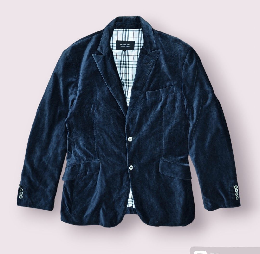 Burberry velvet blazer new arrivals