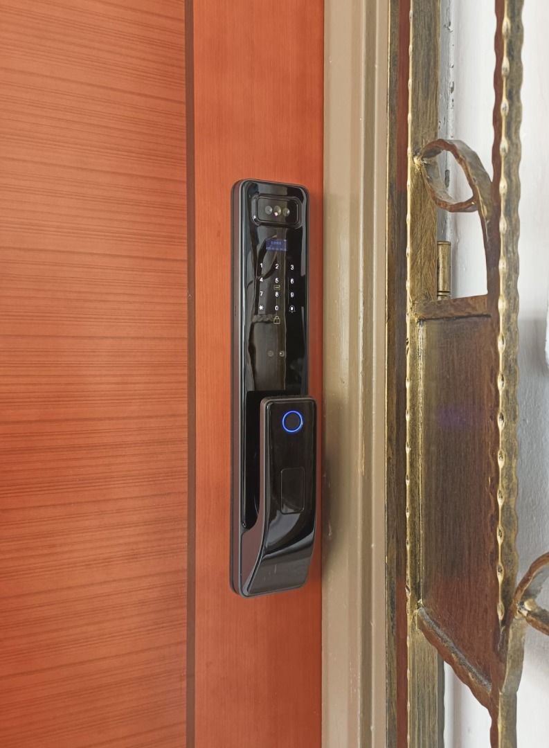 YUE C12 FACE & CAMERA DOOR DIGITAL + CHEAPEST GATE DIGITAL LOCK BUNDLE