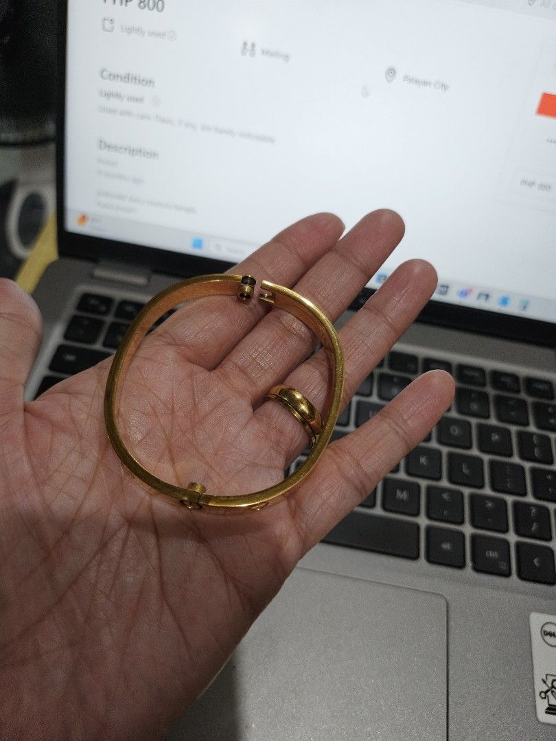 Cartier bangle screw Women s Fashion Jewelry Organizers Bracelets on Carousell