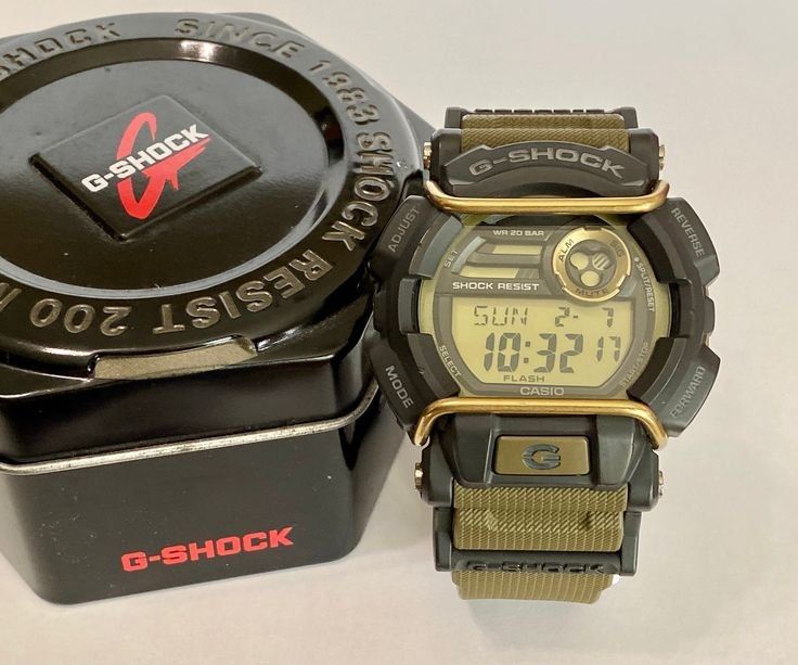 Casio 3434 GD 400 Army Green Black face protectors series