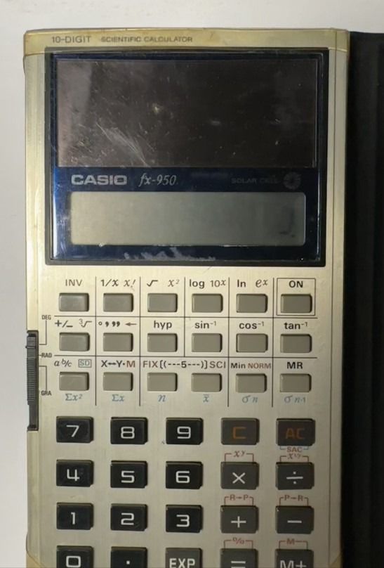 Casio Fx 950 Vintage Solar Powered Scientific Calculator Fx950