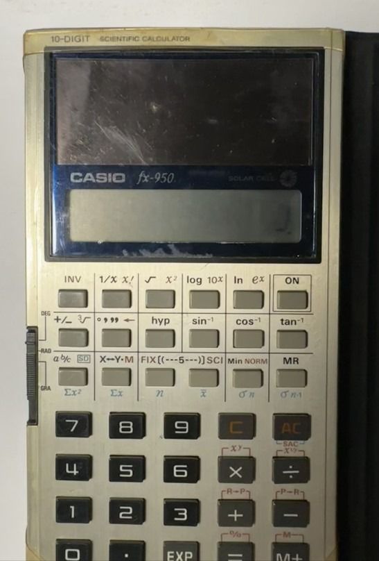 Casio Fx 950 Vintage Solar Powered Scientific Calculator Fx950