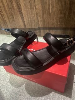 CLN Chunky Platform Black Sandals