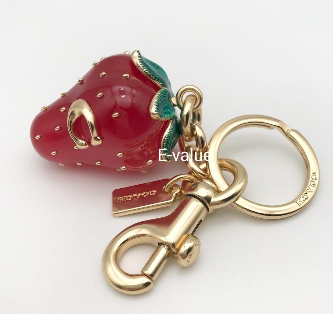 Coach strawberry keychain top