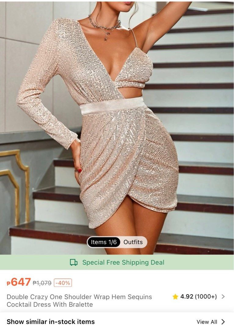 Cocktail dress (Category: Evening dresses & gowns) located in Manila. Submitted by ayaa29 (Listing ID 1308548347, Image 2). Description: Cocktail dress with bralette .