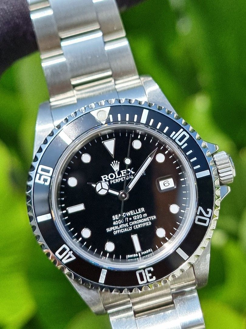 COLLECTOR S SET ROLEX SEA DWELLER 16600 SEADWELLER SD NO PINHOLE CREDIT CARD WARRANTY