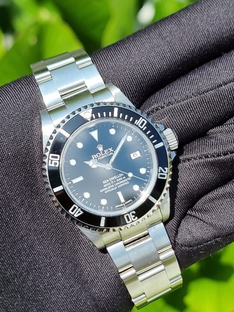 COLLECTOR S SET ROLEX SEA DWELLER 16600 SEADWELLER SD NO PINHOLE CREDIT CARD WARRANTY