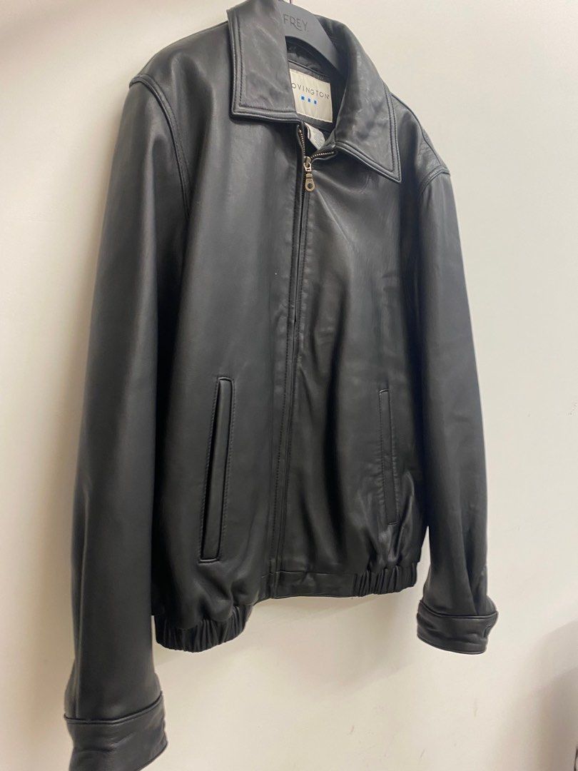 COVINGTON leather jacket Carousell