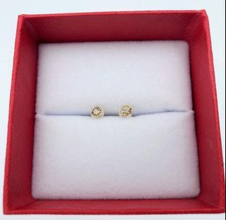 Diamond Earrings 18k YG 0.30 carats