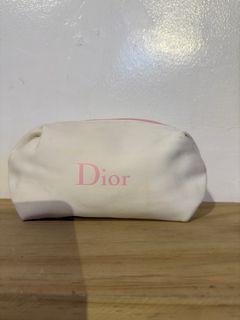 Dior Beauty White Makeup Cosmetics Bag