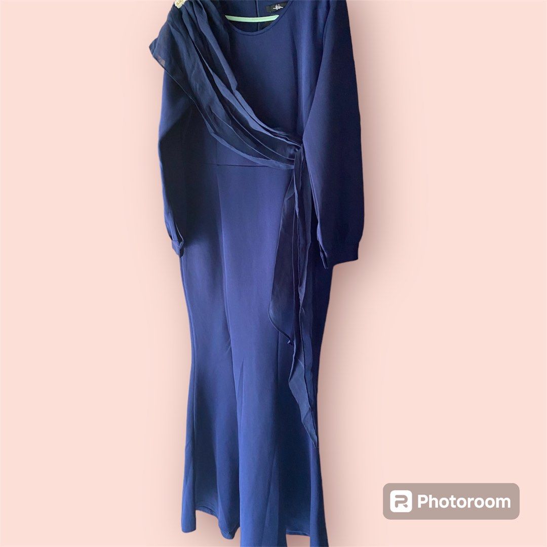 Dress Bahan Scuba Premium Like New, Fesyen Wanita, Pakaian Wanita