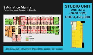 For Sale - Studio Condo Unit in 8 Adriatico Manila near UP Manila