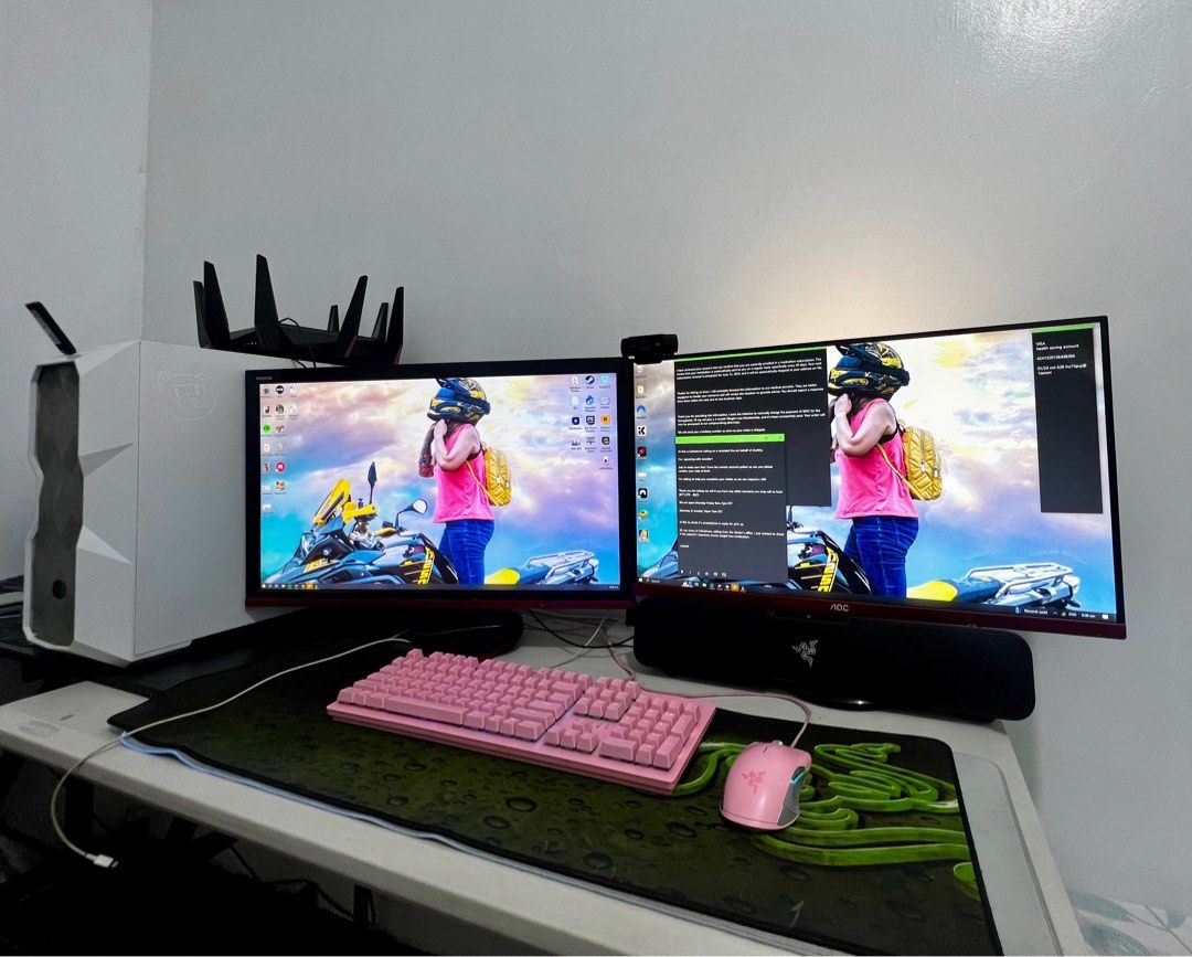 Gaming Pc (Category: Desktops) located in Las Pinas. Submitted by juststuffthings (Listing ID 1308629027, Image 3). Description: Selling my pc : ) negotiable pa! RFS> Di na naglalaro need ko ng laptop nalang. Complete specs na yan baka may hanapin ka pa! Price - 45k nalang kasama isang monitor and di kasama ang razer peripherals. Processor: - AMD Ryzen 5 3600 6-Core Processor (~3.6GHz, 12 CPUs) - Suitable for gaming, streaming, content creation, 