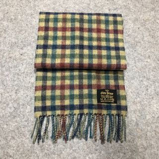 GLEN PRINCE 100% Lambswool Scotland Knitted Knit Muffler Fringe Tassel Scarf Scarves Winter Snow Plaid