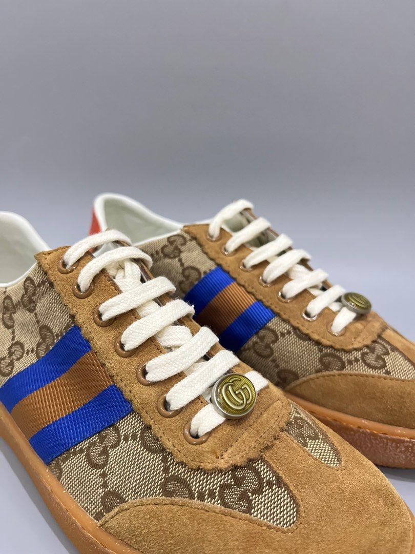 Gucci Monogram Trainers Women s Fashion Footwear Sneakers on Carousell