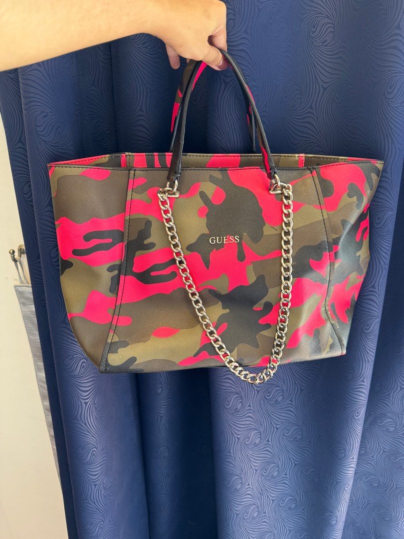 Guess Brand Army Print Bag
