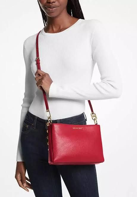 michael kors large double pouch crossbody