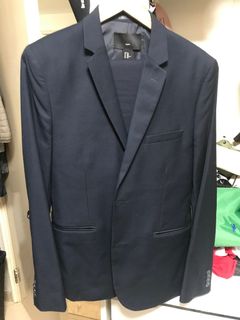 H&M兩套slim fit西裝629386021071381126