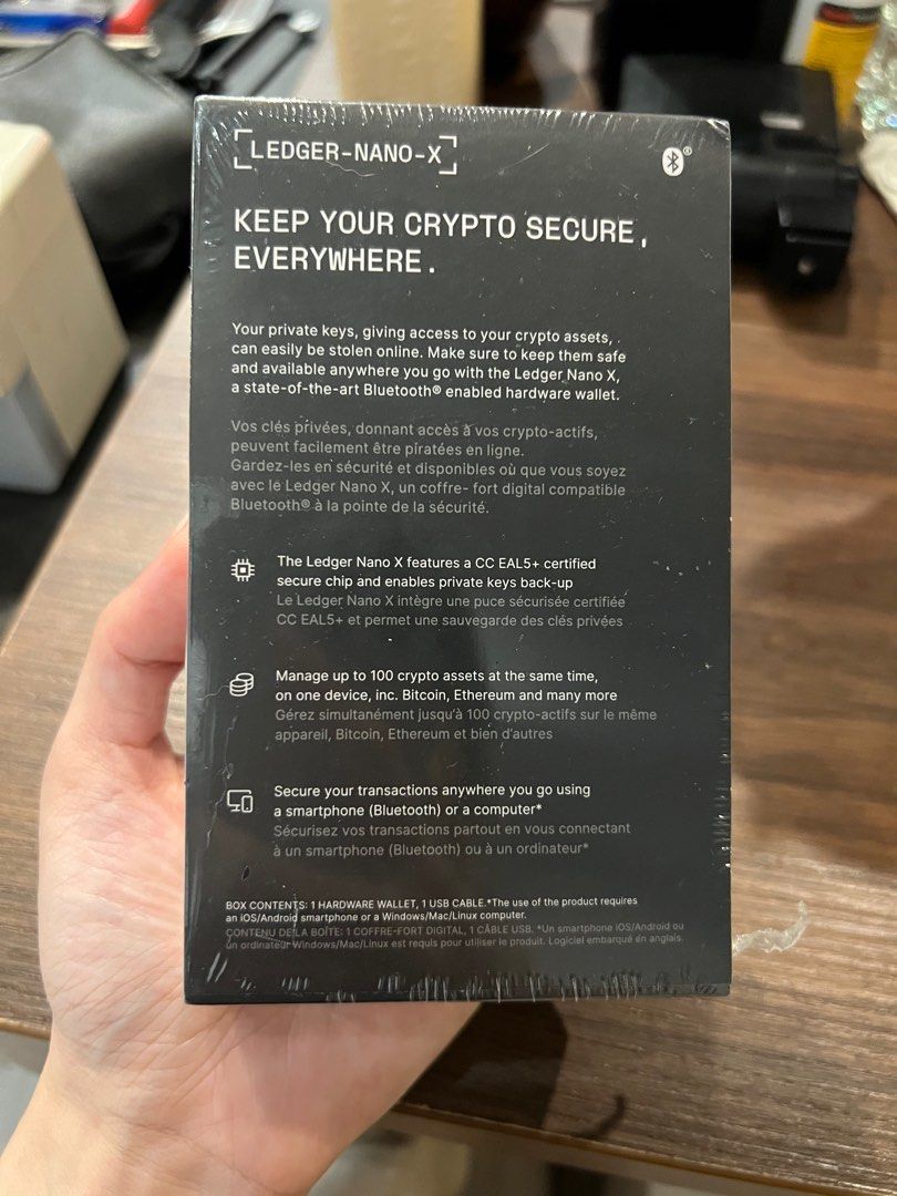 Ledger Nano x 冷錢包虛擬貨幣錢包全新未拆, 手機及配件, 電子周邊配件及產品, 其他電子周邊配件及產品在旋轉拍賣