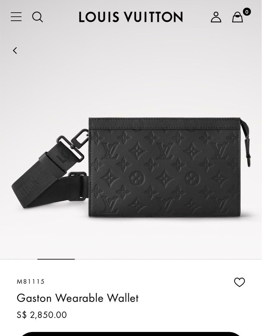 LV Gaston lamb skin (Category: Bags & Wallets) located in Singapore. Submitted by _husqvarna (Listing ID 1308549235, Image 1). Description: Brand new bought in LV France 🇫🇷 Comes with LV straps 🔥 Boutique itself. 🏬 Lambskin 🐏 With receipt. 🧾 Condition 10/10 ✨ Impulsive buy Comes with a dust bag, orignal receipt, box and paper bag 🛍️ View to believe 💯.