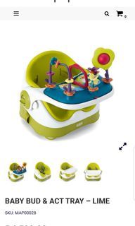 Mamas & Papas Baby Bud 3 stage booster seat with FREE Play Tray