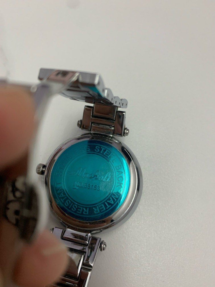 Mashali Diamond Crystal Spinning stainless steel watch