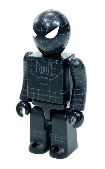 送料無料 通販 激安 SPIDERMAN キューブリック】☆BLACK SUITED SPIDER-MAN☆純正 キューブリック、ベアブリック