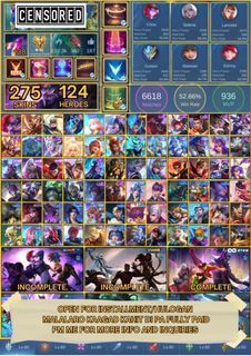 MOBILE LEGENDS / ML ACCOUNT (ALSO AVAILABLE FOR INSTALLMENT) #058