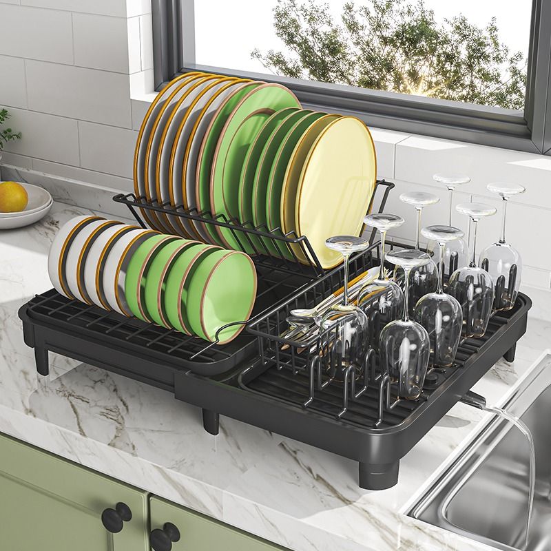 Retractable dish rack deals