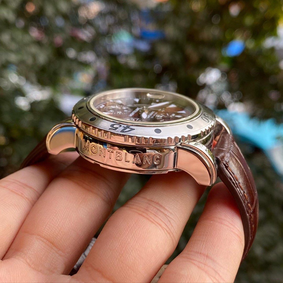 Montblanc Sport Chronograph Brown Dial 7034 Automatic