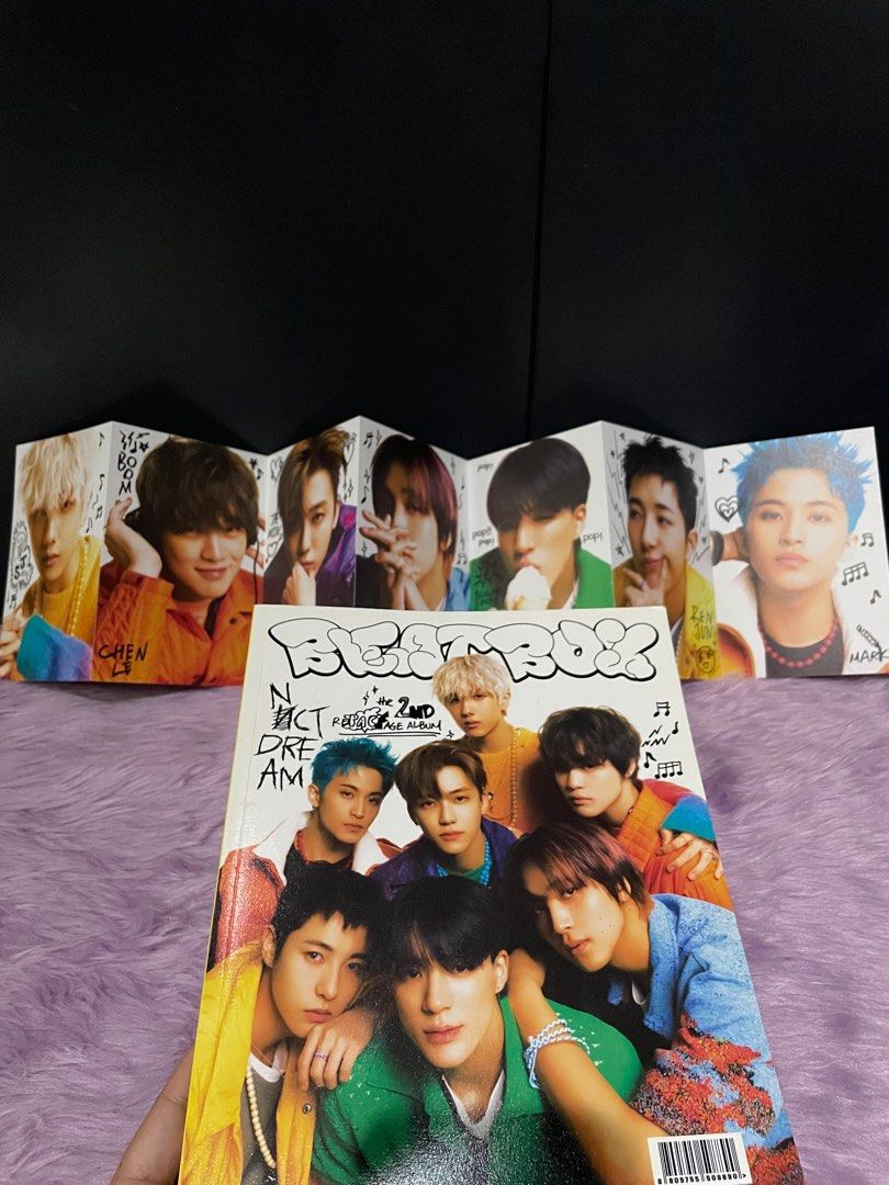 NCT Dream Beatbox Album (New school version) (Category: K-Wave Merchandise) located in Quezon City. Submitted by yu_nice (Listing ID 1308647197, Image 2). Description: NCT Dream Beatbox Album -New school version -Photobook -Folded Postcard -CD-R -Photocard (Jeno).